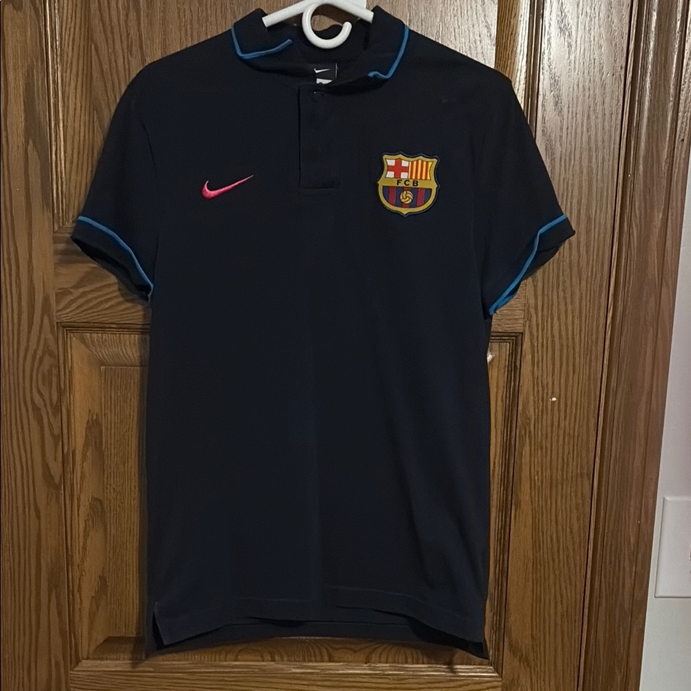 Nike FC Barcelona Black Polo Shirt